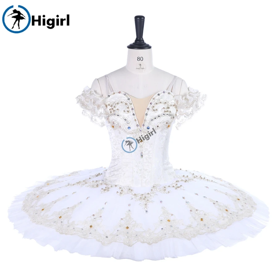 Белое профессиональное платье пачка для женщин классическое балетное лебедь