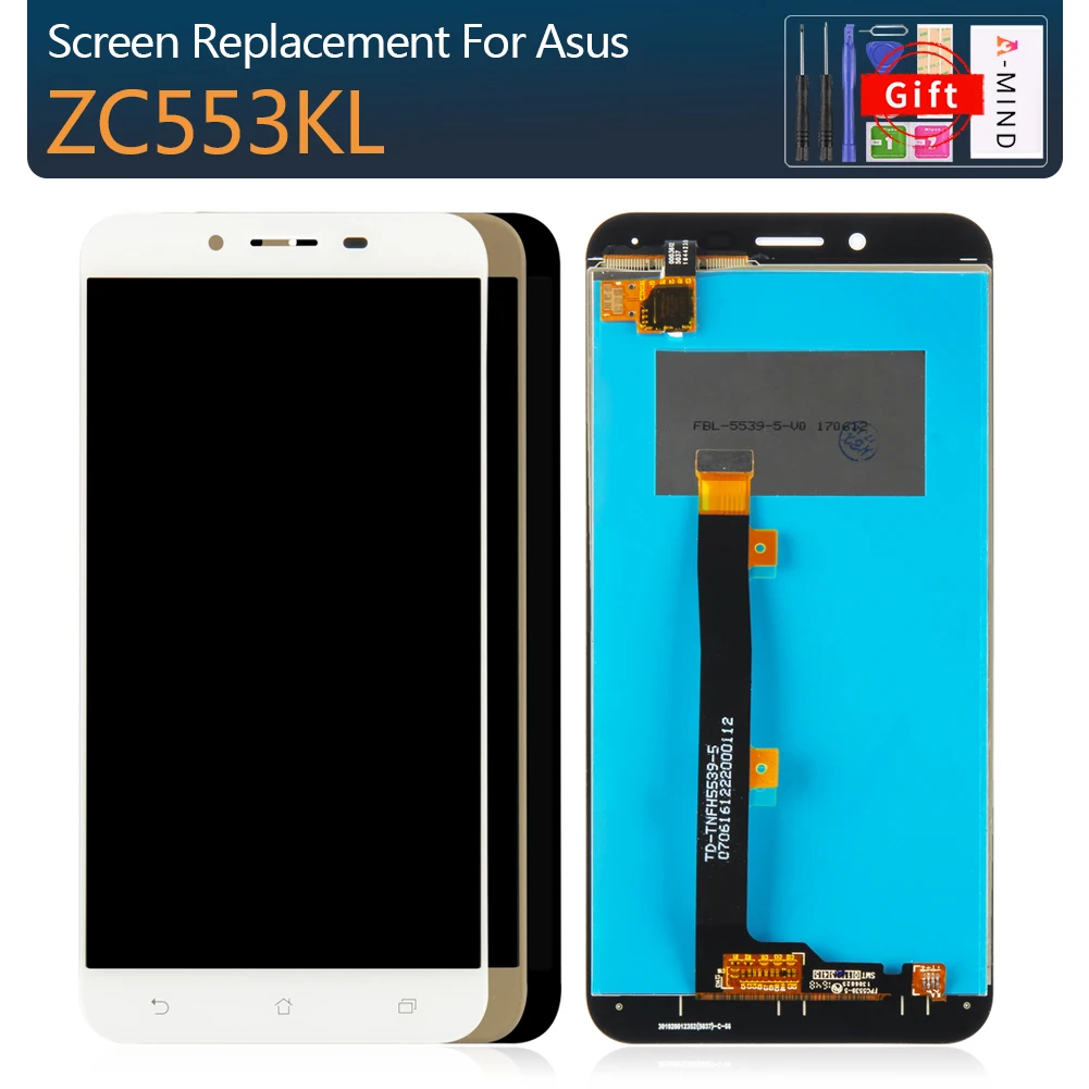 Для Asus Zenfone 3 Max ZC553KL ЖК дисплей панель сенсорный экран сенсор в сборе с рамкой для