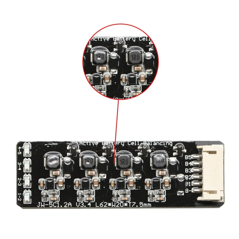 3S 5 Li Ion Lipo Lifepo4 LFP Battery Active Equalizer Balancer BMS 1.2A Balance Energy Transfer Board|Аксессуары для батарей| |
