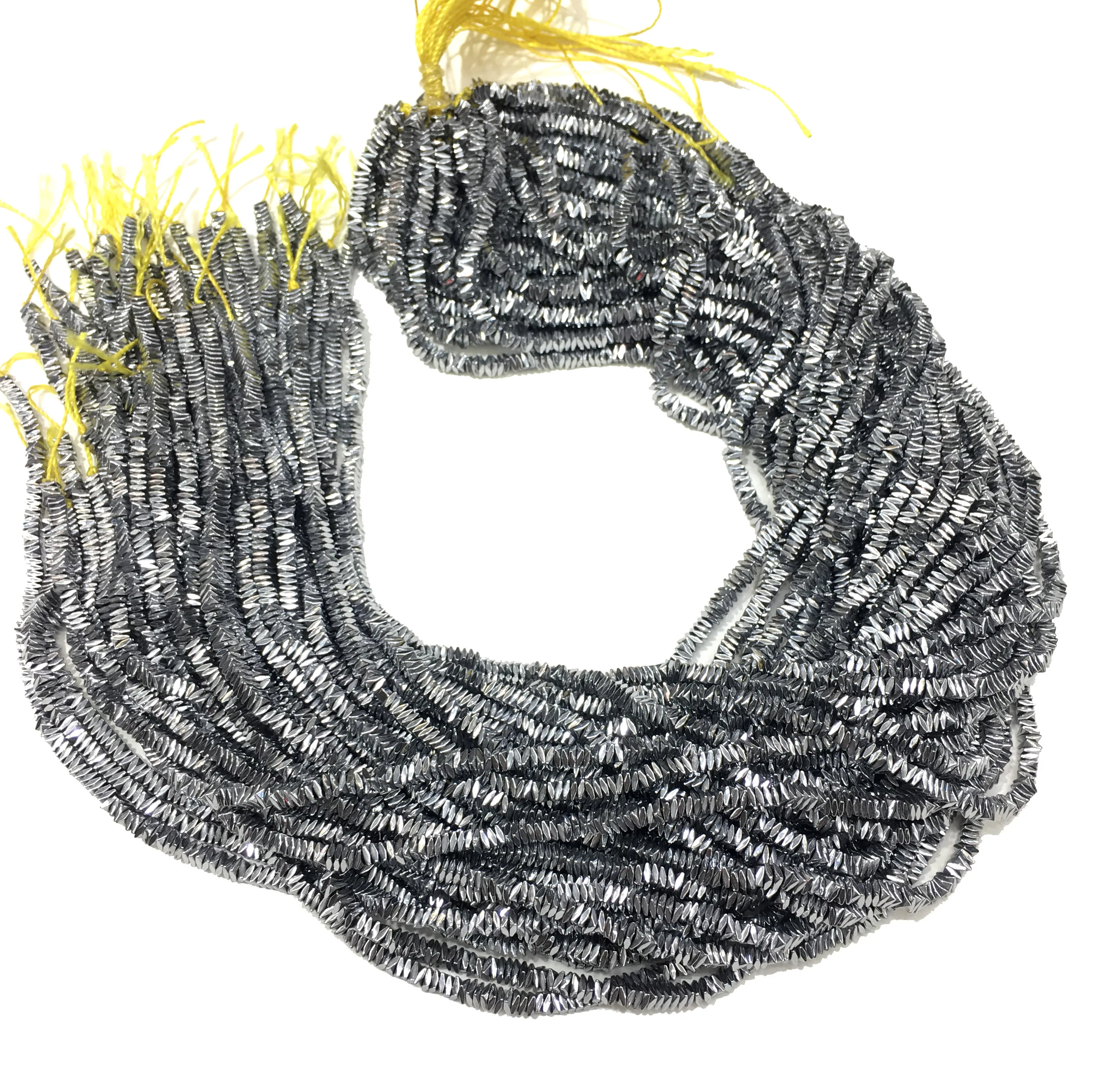 Заводская цена натуральный гематит камень бусина россыпью для изготовления