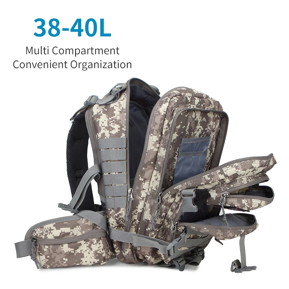 Lixada 40л Открытый Molle охотничий рюкзак тактический рюкзак страйкбол рыболовный Рюкзак Военные Аксессуары походная сумка через плечо