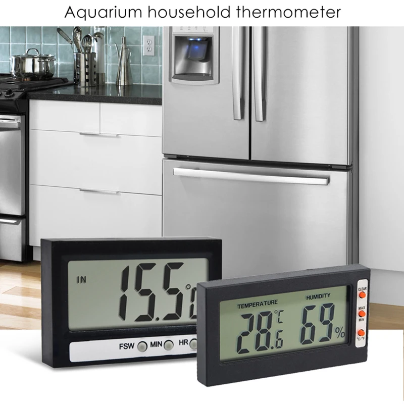 Цифровой термометр для аквариума измеритель температуры воды аквариумов 10 ~ 99% |