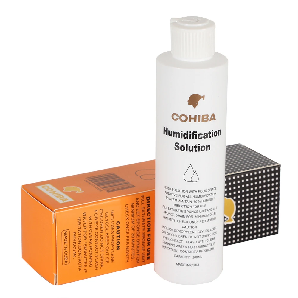 200 мл раствор хьюмидора для хранения сигар коробка пропиленгликоль увлажнитель