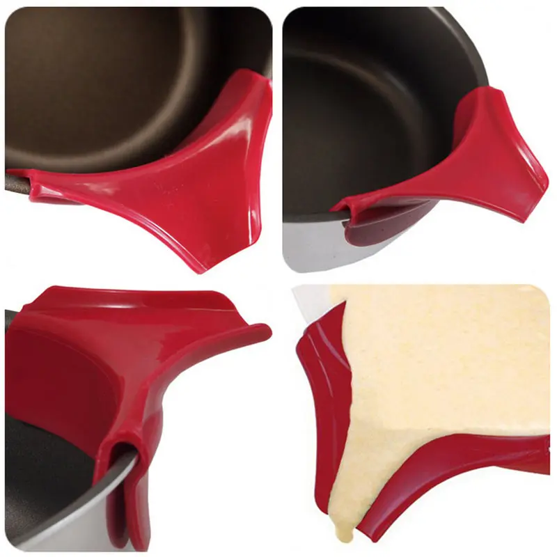 Домашние силиконовые насадки для супа Нескользящие воронки кастрюль миски