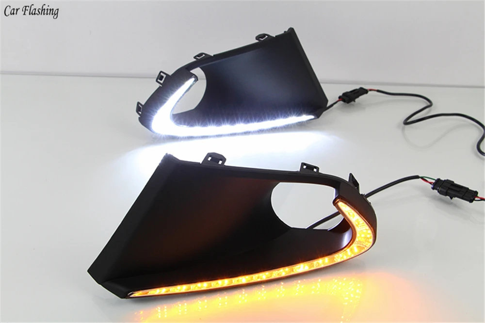 2 шт. светодиодный объектива Противотуманные фары лампы 3 цвета Ангельские глазки