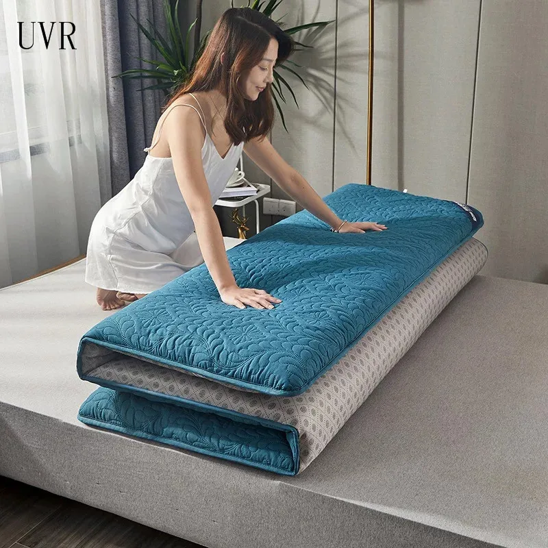 UVR Beautiful Tatami Floor Mat Pure Color Mattress Matte Quilted Practical Bed Soft Foldable | Мебель