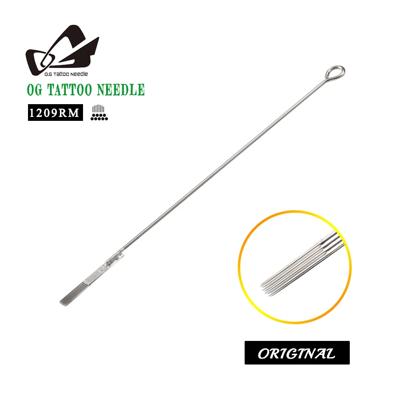 

OG Tattoo Needles High Quality Permanent Makeup Shading Roller Disposable Surgical Steel Mixed 1209rm Needles For Tattoo Machine