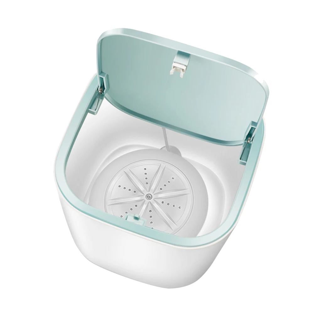 

Low Noise Portable USB Clothes Washer Mini Desktop Turbine Ultrasonic Washing Bucket Rotary For Home Travel Cleaning Tool