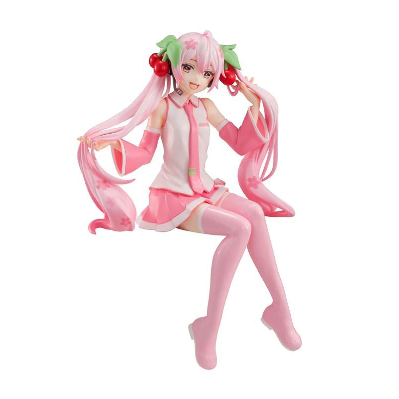Hatsune Original FuRyu Prize Figure Anime Action Figure Miku Sakura Noodle Stopper Ver. PVC Model Doll Toys Colletible Figurals