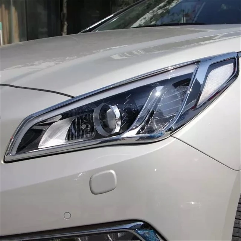 WELKINRY Авто Крышка для hyundai Sonata LF 7th поколения 2015 2016 2017 АБС хромированная Защитная
