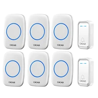 cacazi intelligent wireless doorbell waterproof 300m remote led battery button us eu uk plug smart calling door bell 38 chimes