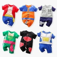 anime clothes summer newborn baby boy romper overalls new born clothing short sleeve onesie infant jumpsuits halloween costume