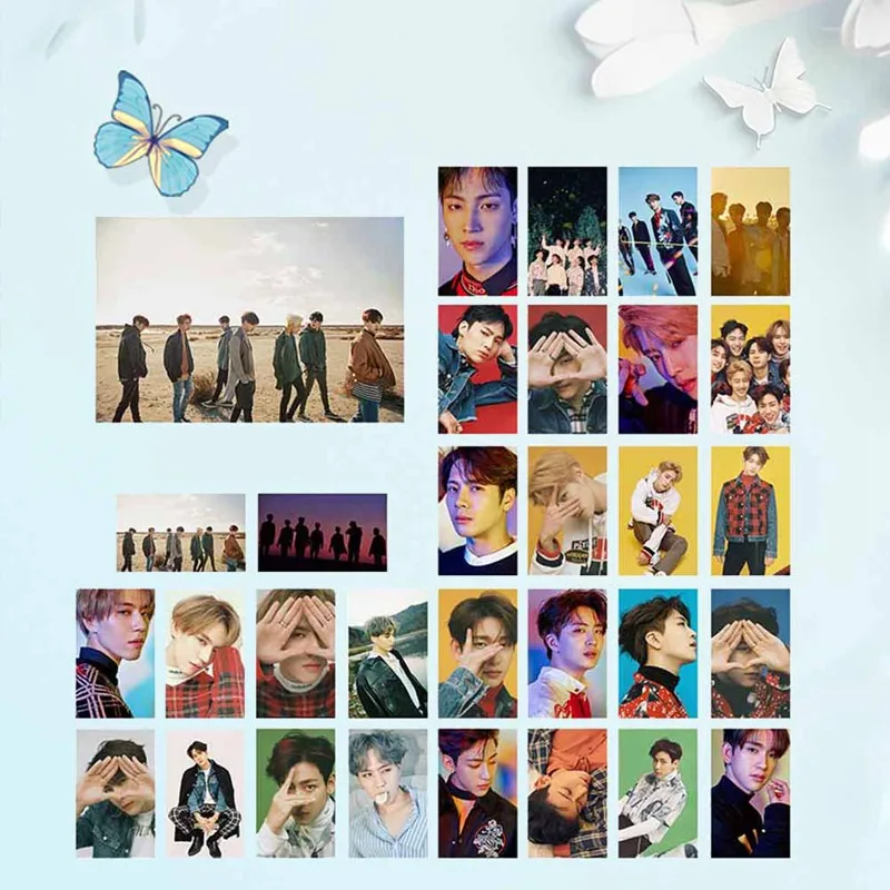 30 шт./компл. альбом KPOP GOT7 самодельный бумажный постер Фотокарта ломо карта веер