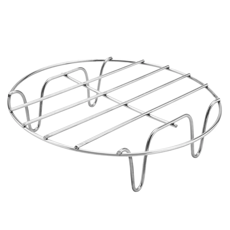 

Cooking Rack Stainless Steel Non-Stick Grill Stack Rack Circular Wire Rack Durable Pot Steaming Tray Stand Kitchen Accessories