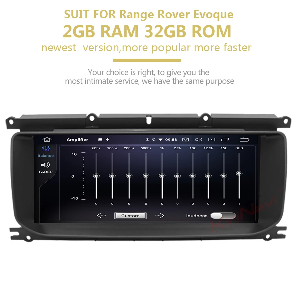 KiriNavi 10,2" Android 7,1 Автомобильная магнитола для Land Range Rover Evoque автомобильный Dvd мультимедийный плеер Авто gps навигация 2012- wifi