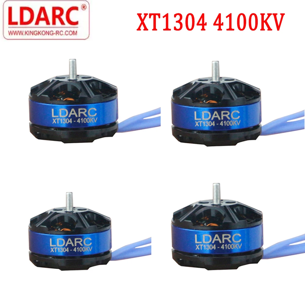 Бесщеточный двигатель LDARC XT1304 4100KV 3 4S CW Thread для радиоуправляемого дрона|Детали и