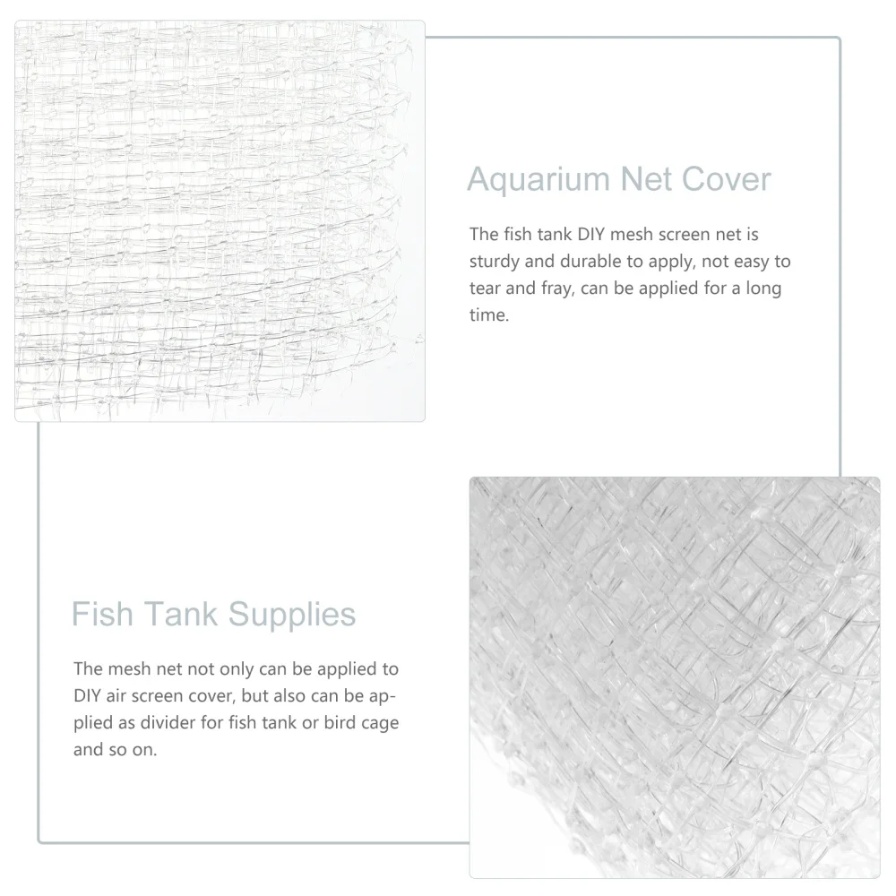 

Mesh Netting Aquarium Screen Net DIY Fish Tank Mesh Screen Net Air Screen Net