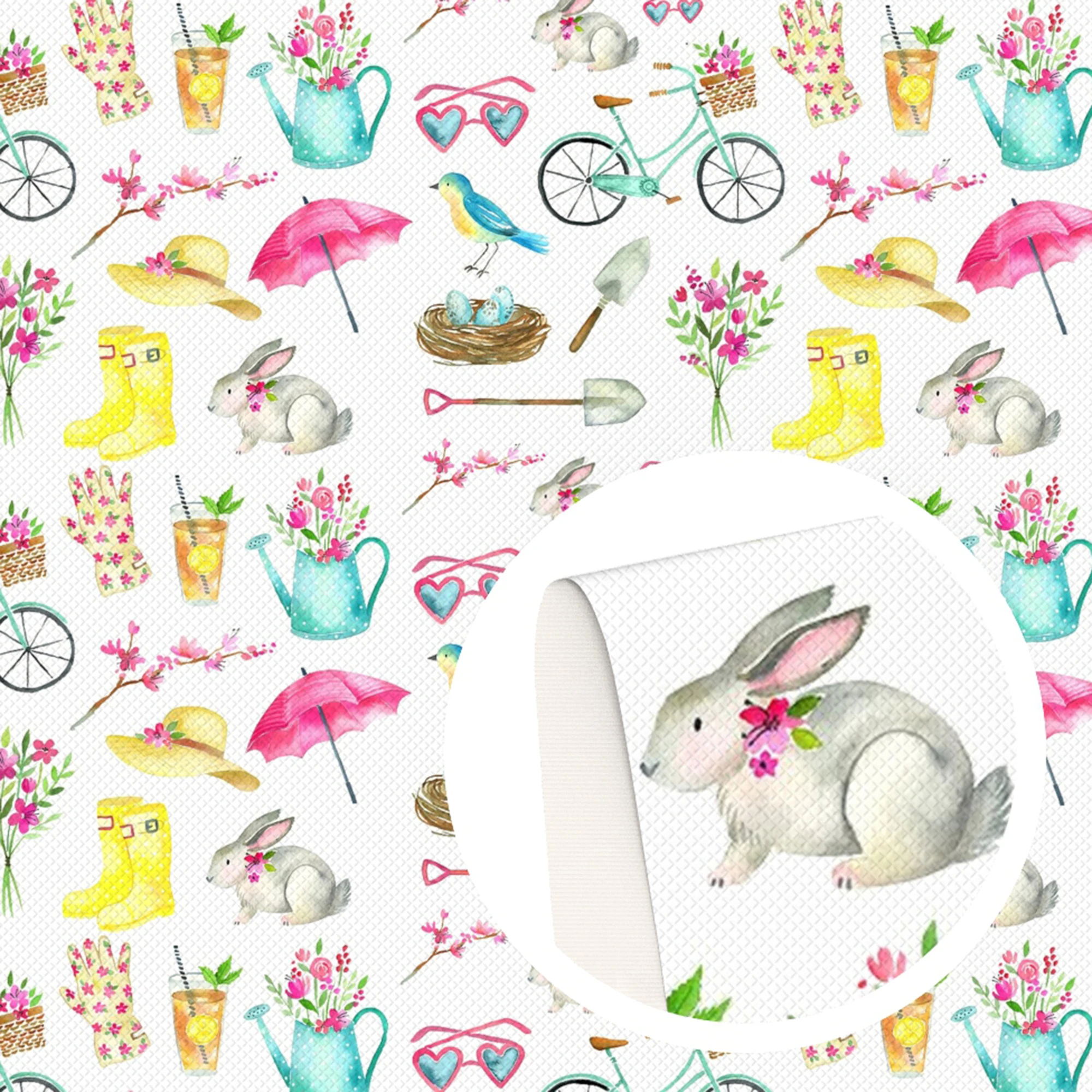 Гладкие листы из искусственной кожи цветок кролика синтетическая искусственная