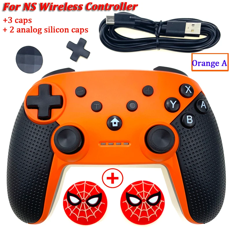 Orange A Беспроводной игровой контроллер, джойстик для Nintendo Switch Console, Bluetooth Gamepad Pro Joypad для Android/PC, аксессуары, контроллер - Цвет: Orange A