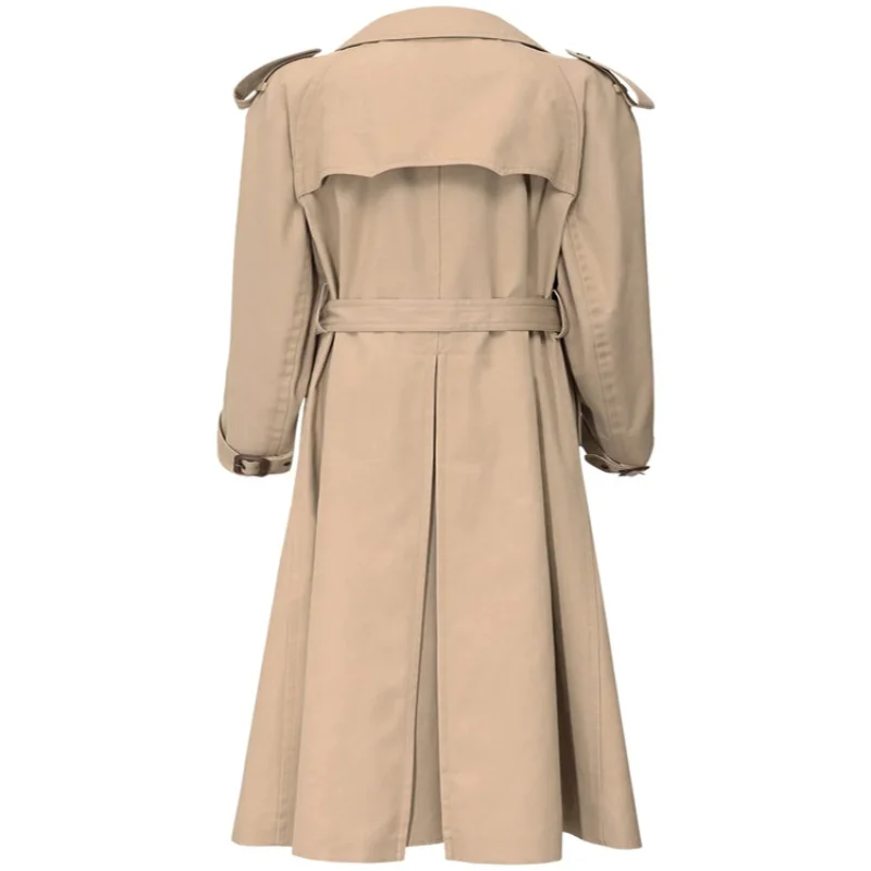 Осень 2021 новинка красивая двубортная облегающая длинная Однотонная юбка из двух