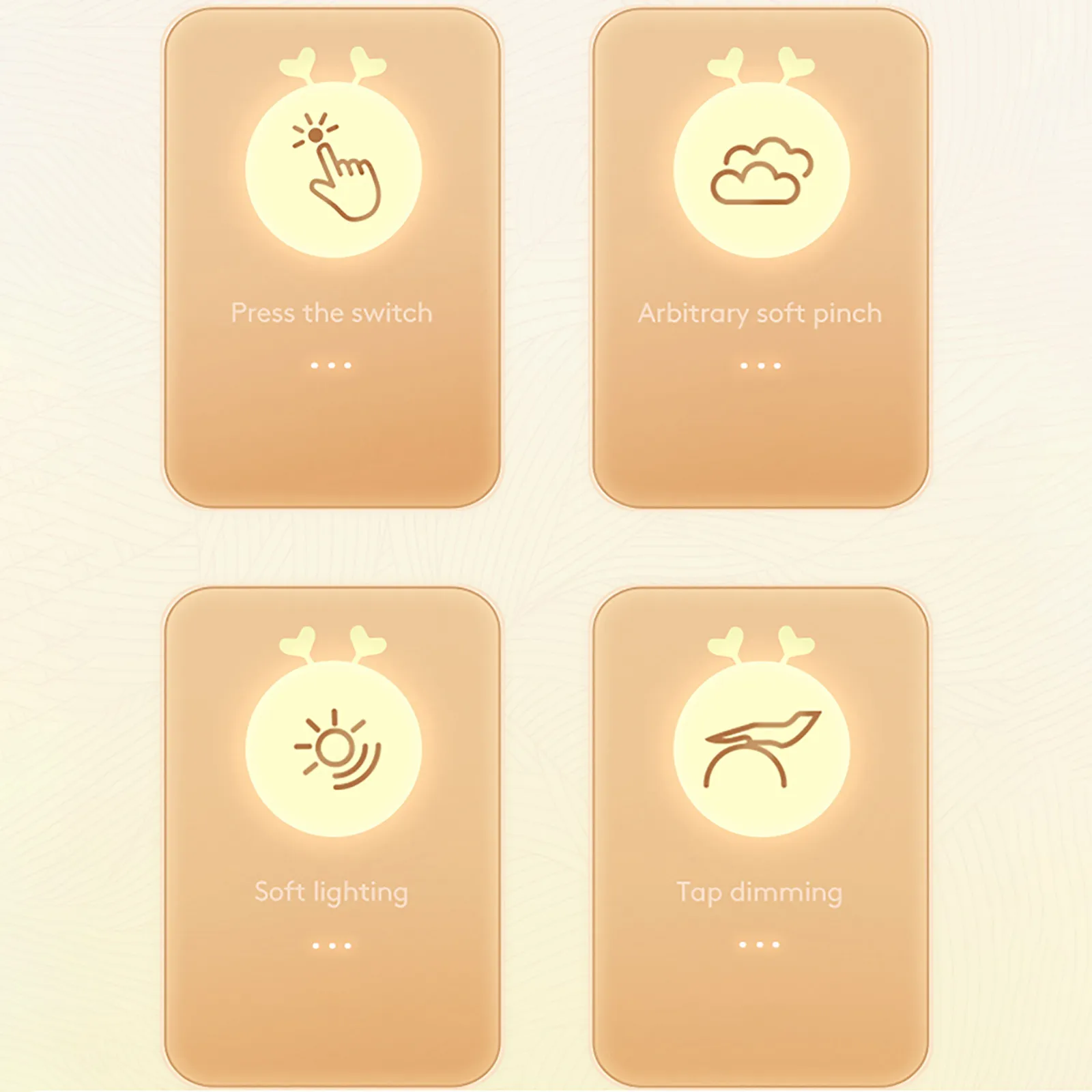 Новый милый прикроватный ночник с пчелиным светом перезаряжаемый от Usb цветной