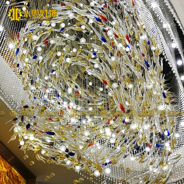 Индивидуальные лобби Холла нестандартный проект хрустальная лампа отдел продаж