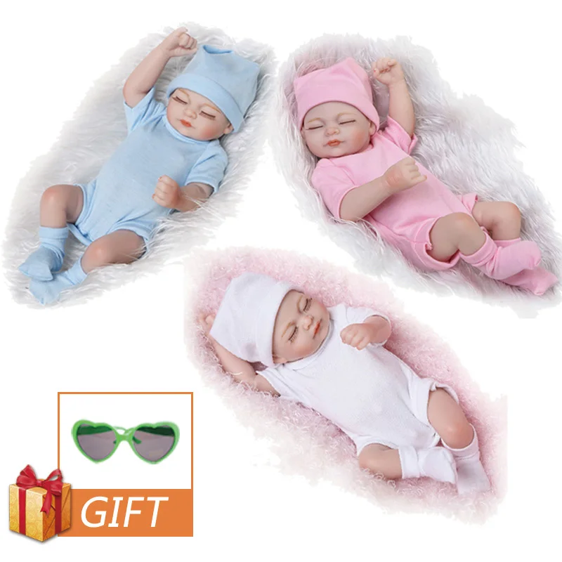 25 см Кукла реборн силиконовая Детская кукла мягкая резиновая имитация ручная