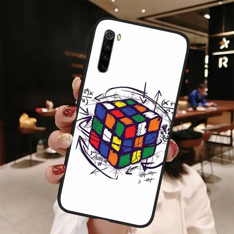Милый чехол для телефона Magic Cube Bling Xiaomi Note Max Mi 3 7 8 9se Redmi 7a 8t 10 Pro Lite