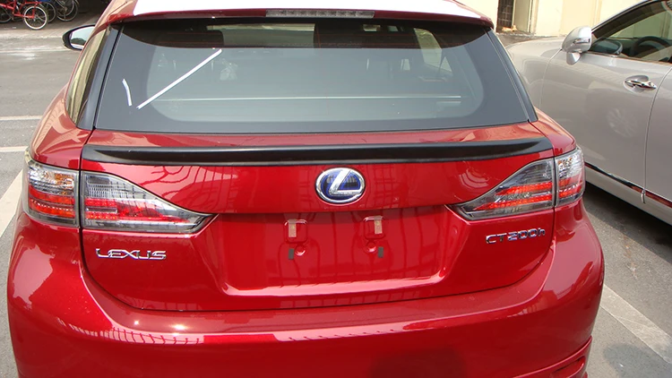 Для Lexus CT200H 2012 2013 2015 украшение автомобиля PU материал Неокрашенный праймер задний