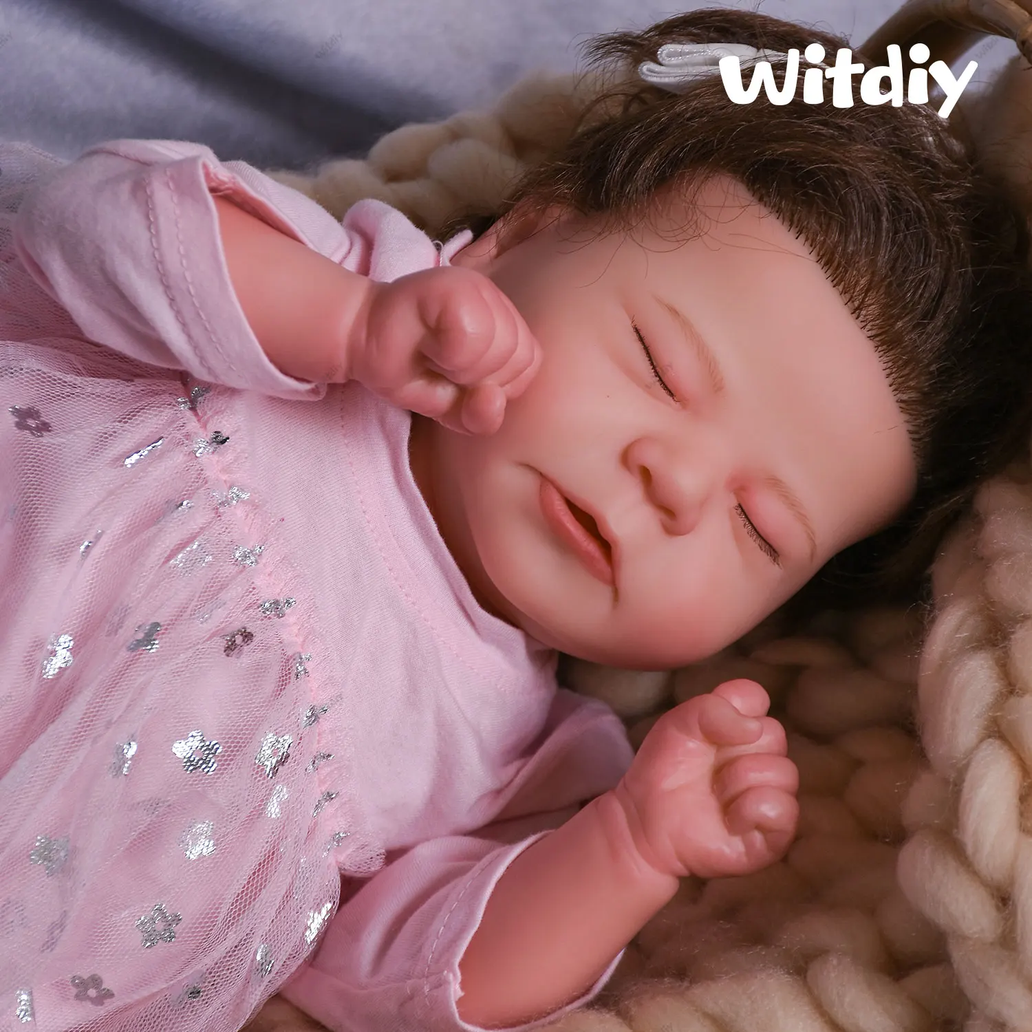 

Кукла реборн Witdiy, модная Кукла Принцесса, 19-20 дюймов, Песочная юбка