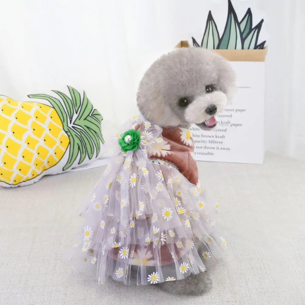 

Pet Skirt Fashion Puppy Kitten Mesh Skirt Cats Dress Nice-looking Pet Costume