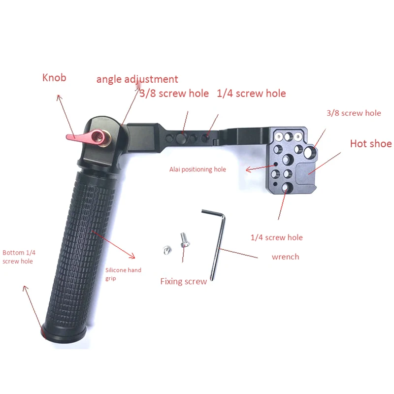 Рукоятка для Ronin SC с креплением на холодную башню монитор/микрофон/светодиодный