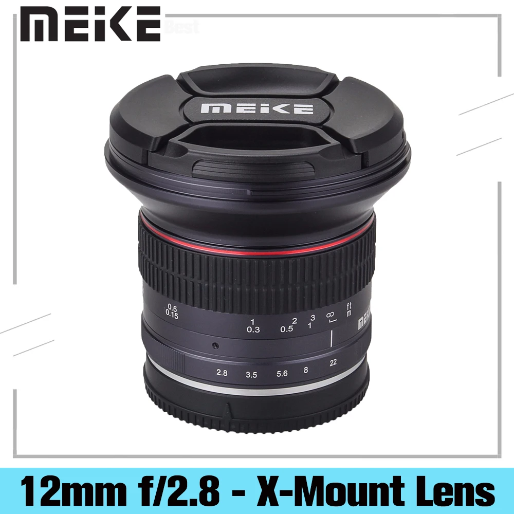 Meike 12 мм f/2 8 Ультра широкоугольный фиксированный объектив с удаляемым капюшоном