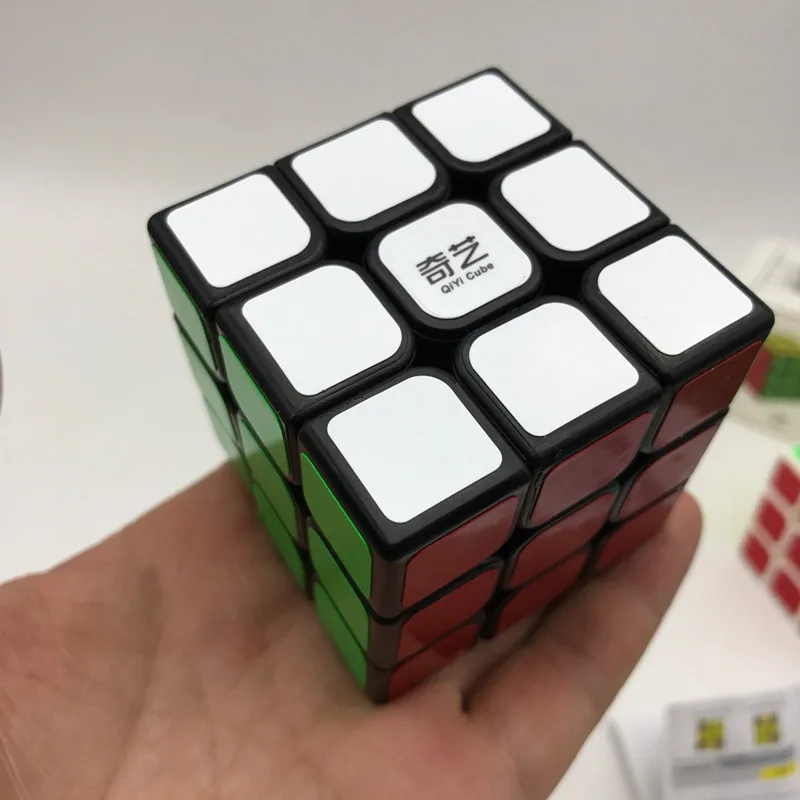 Qiyi 3x3x3 три слоя магический нео куб профессиональный конкурс скорость Cubo магические наклейки Пазлы куб игрушки для детей