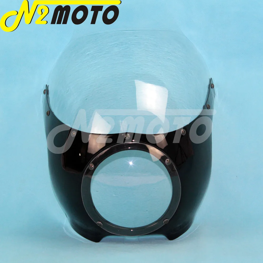 Защитная маска для передней фары Harley Sportster Cafe Racer Drag Racing 5 3/4 дюйма|headlight fairing|racing