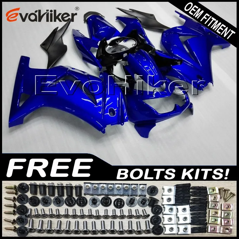 

Пластиковая крышка для мотоцикла на заказ для ZX250R EX250 2008-2012 ABS моторные панели, литьевая форма синего цвета + подарки