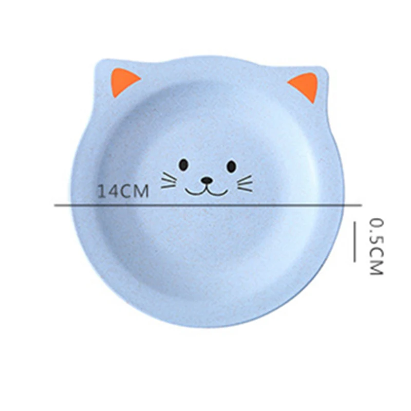 Тарелки для кормления новорожденных милые тарелки из пшеничной соломы с