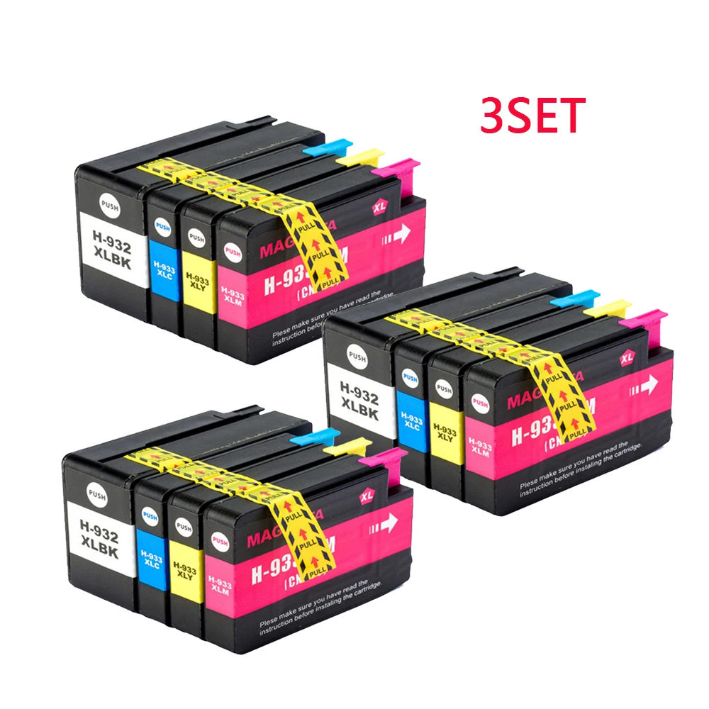 YLC 932XL 933XL Замена чернильных картриджей для hp 932 933 картридж Officejet 6100 6600 6700 7110 7612