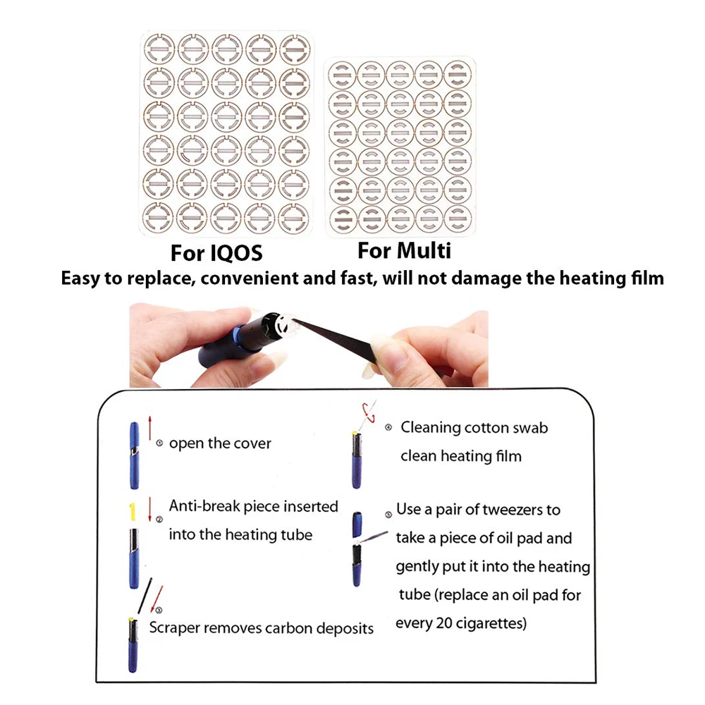 Чистящий набор Iqos чистящий для электронных сигарет IQOS Очищающий ватный тампон (90