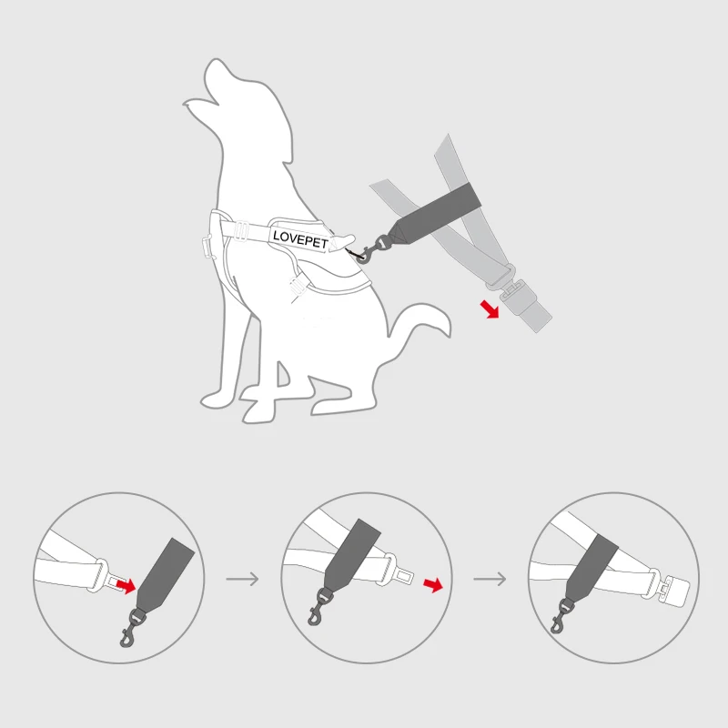 Ремень безопасности для собаки с принтом 25 см милый ремень автомобиля питомца