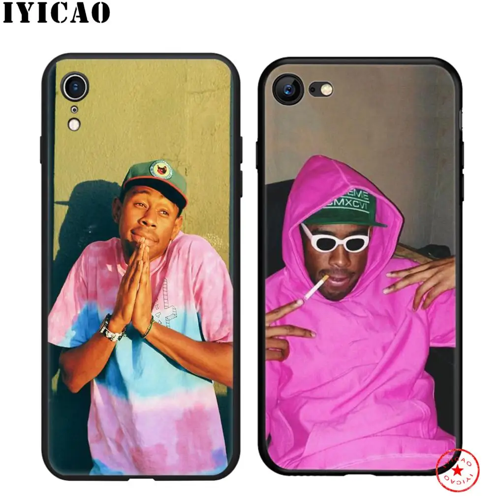 Мягкий Черный силиконовый чехол IYICAO tyler the creator для iPhone 11 Pro Xr Xs Max X или 10 8 7 6 6S Plus 5 5S SE