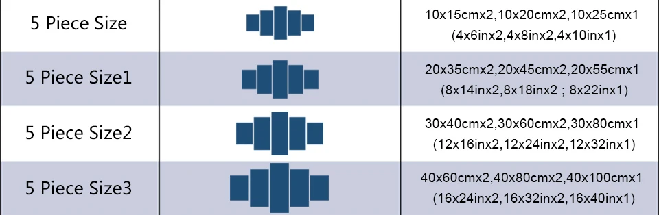 5 шт. Настенная картина для декора гостиной и спальни | Дом сад