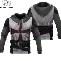 knight templar tattoo 3d printed mens hoodie harajuku streetwear hoodies sweatshirt unisex casual jacket tracksuits dw0132