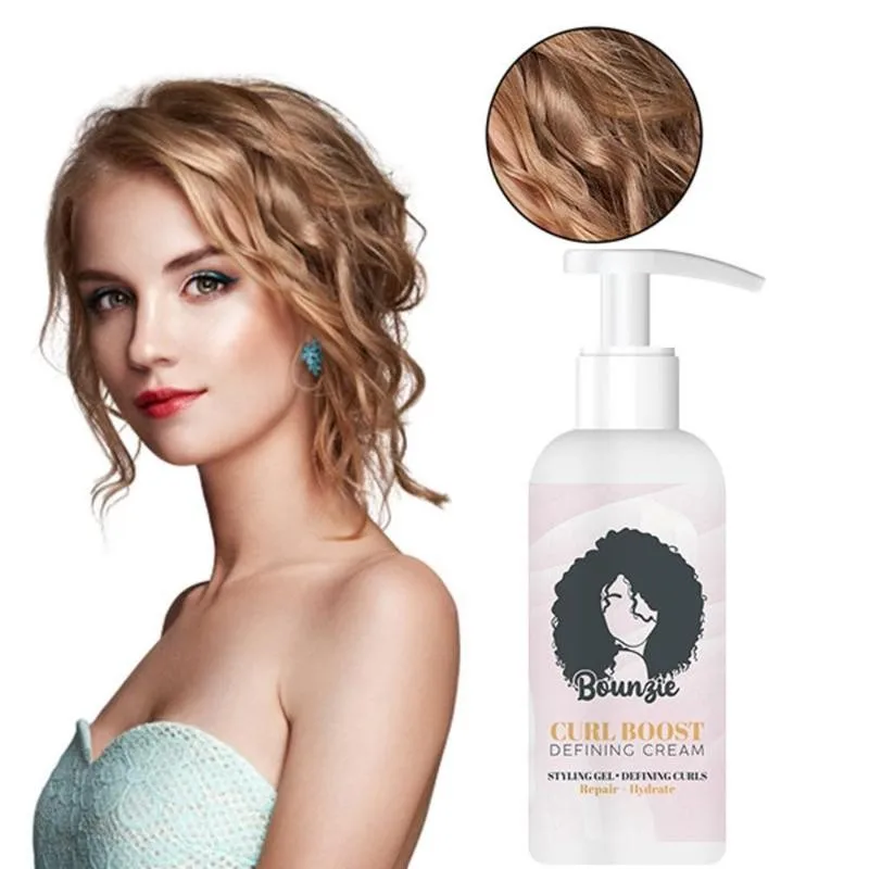

Bounzie Curl Boost Defining Cream 50ml Curls Hair Booster Products Instant Effect Drying Frizz Control Hair Style Setting Cream