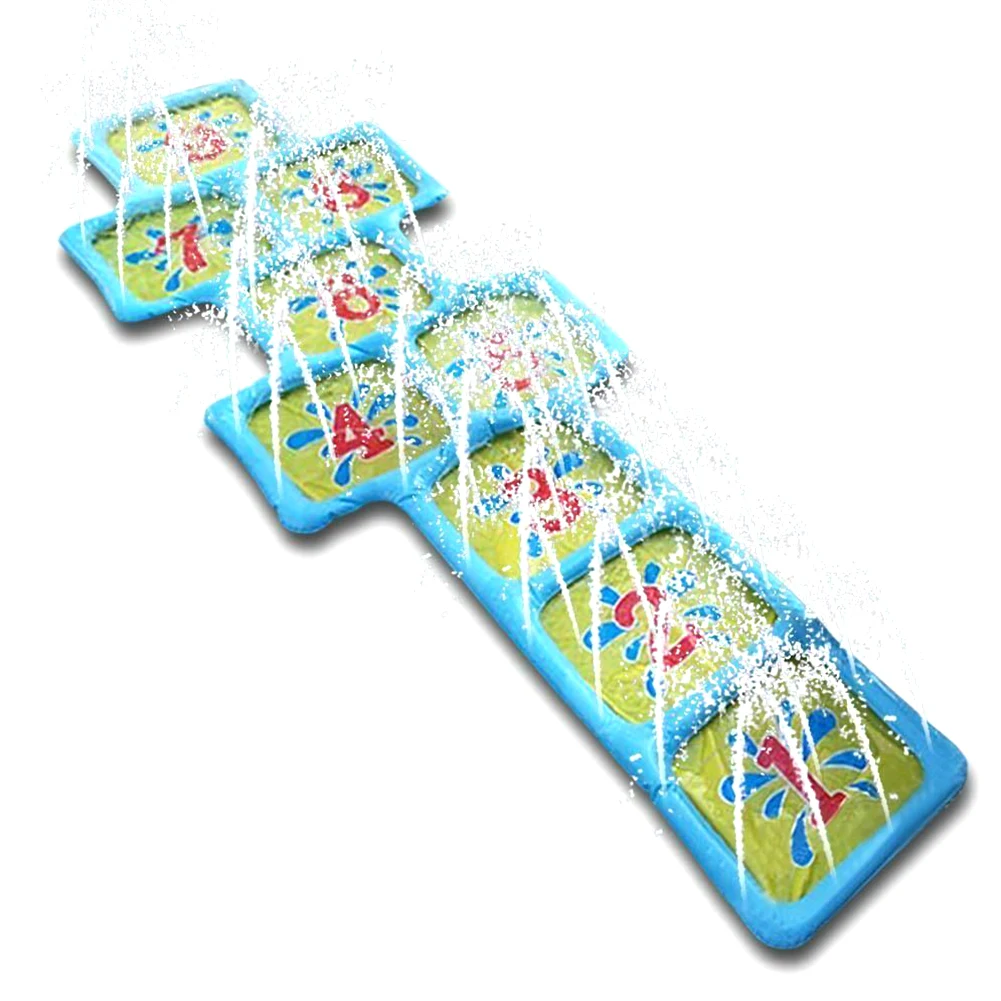 

Spray Playing Summer Hopscotch Pool Courtyard Splash Accessories Water Sprinkler Number Game Mat Inflatable Toy Fun Outdoor