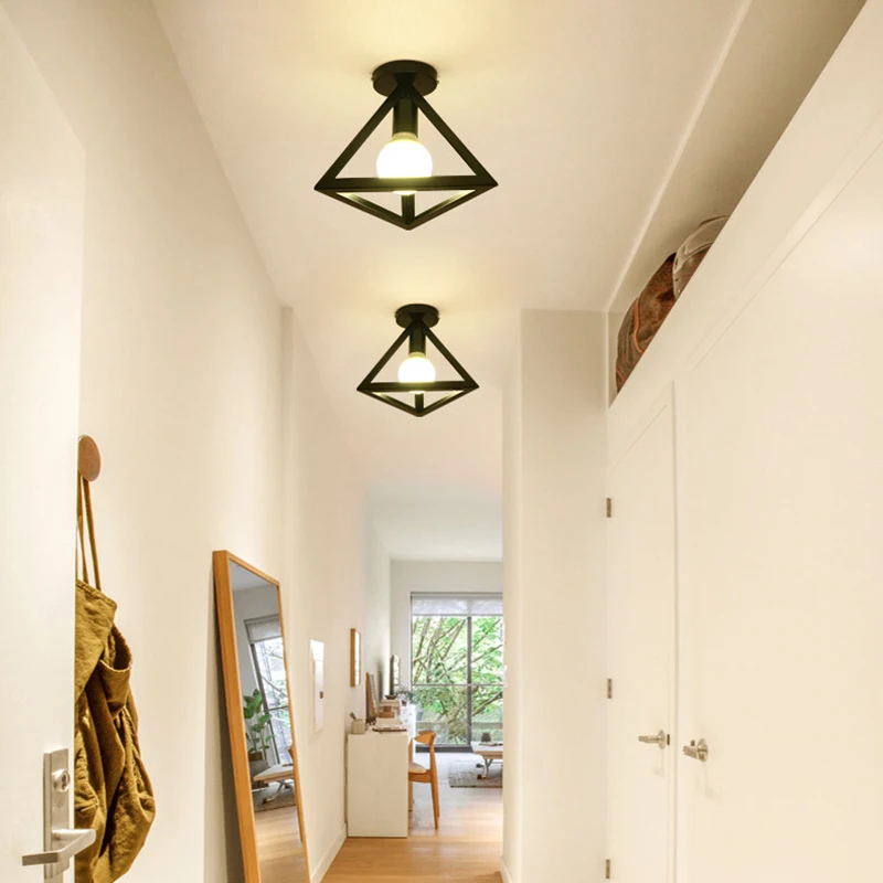 

Retro Ceiling Lamp Vintage Industrial Ceiling Light Living Room Bedroom Loft Corridor Cafe Kitchen Bar Restaurant Home Decor E27