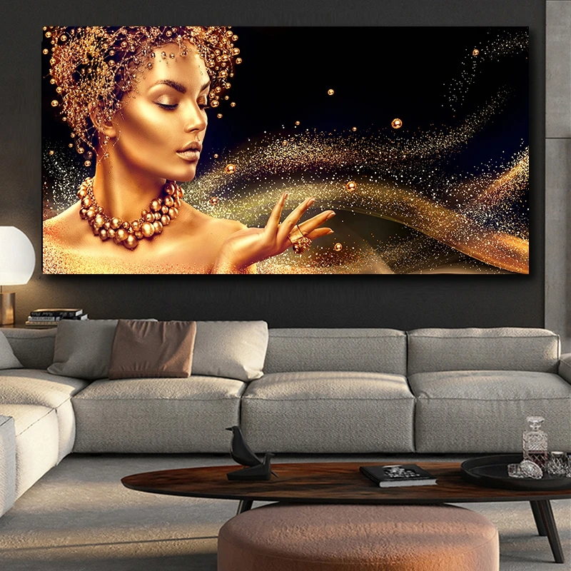 Светло бежевого цвета в африканском стиле Женские ''портретного искусства