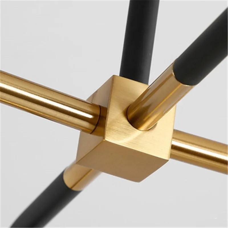 Goede Nordic Minimalistische Restaurant Kroonluchter Decoratie Opknoping Lamp Armaturen Creatieve Geometrische Art Salon Eetkamer Bar Led-lampen