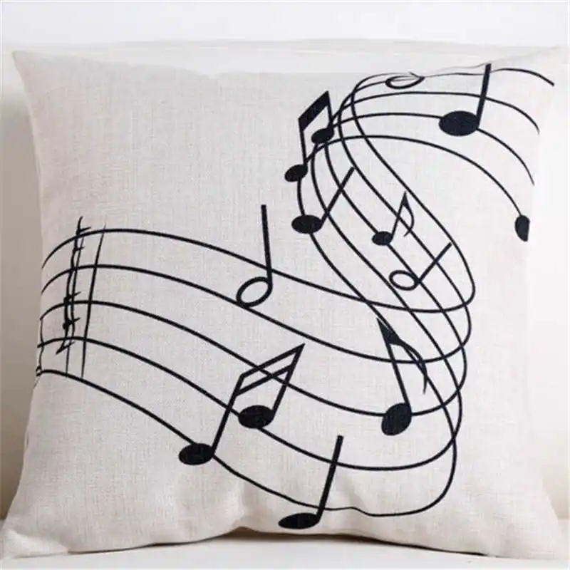 18 &quotв стиле ретро в виде скрипичного ключа печать Подушка Чехол для дома