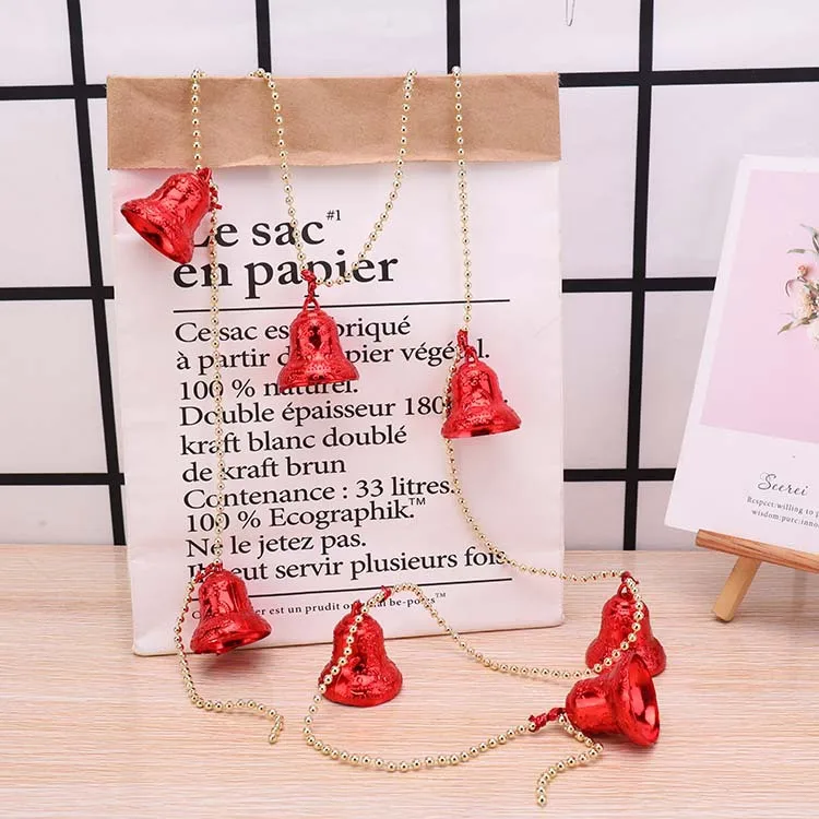 

Christmas Decoration,1.3mLong String Electroplating Bell,party Atmosphere Pendant,NewYear Homefurnishing,Christmastree Ornaments